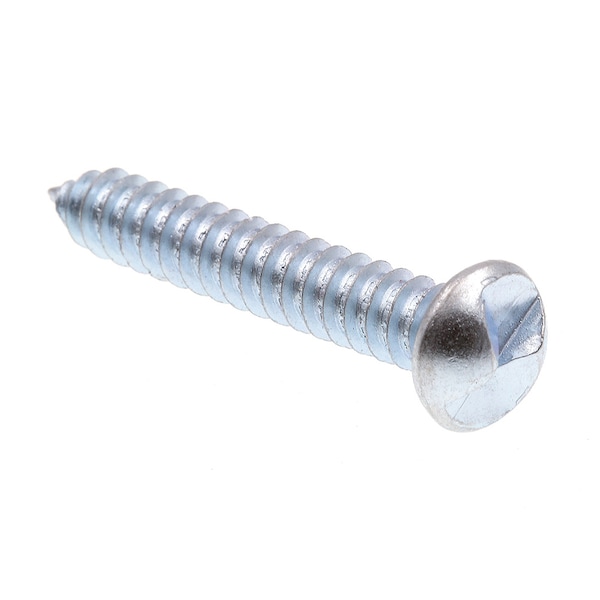 Prime-Line Sheet Metal Screw, One-Way, Round Head No. 14 X 1-1/2in Zinc Plated Steel 75PK 9028098 - main